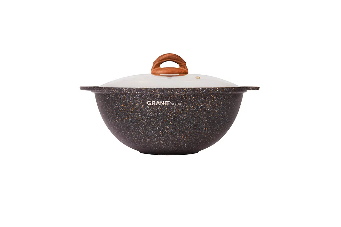 кгбг47а Казан для плова 4,5л со стекл кр Granit Ultra (black-gold) 2  кгбг47а Казан для плова 4,5л со стекл кр Granit Ultra (black-gold) 2